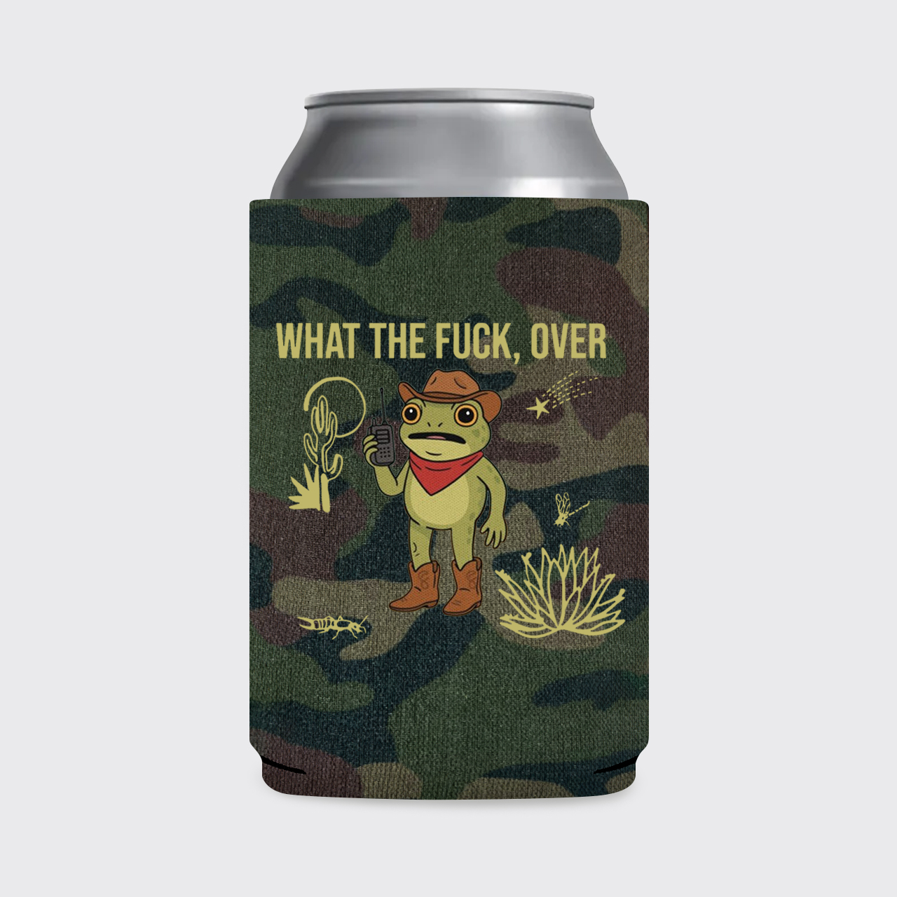 What The Silly Frog Over Koozie