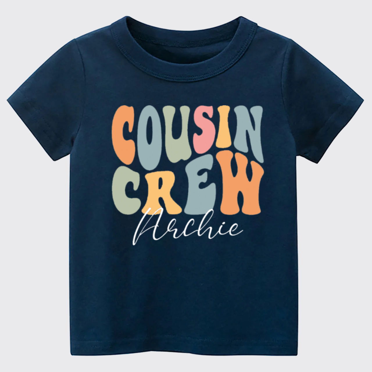 Personalized Cousin Crew Kids T-shirt