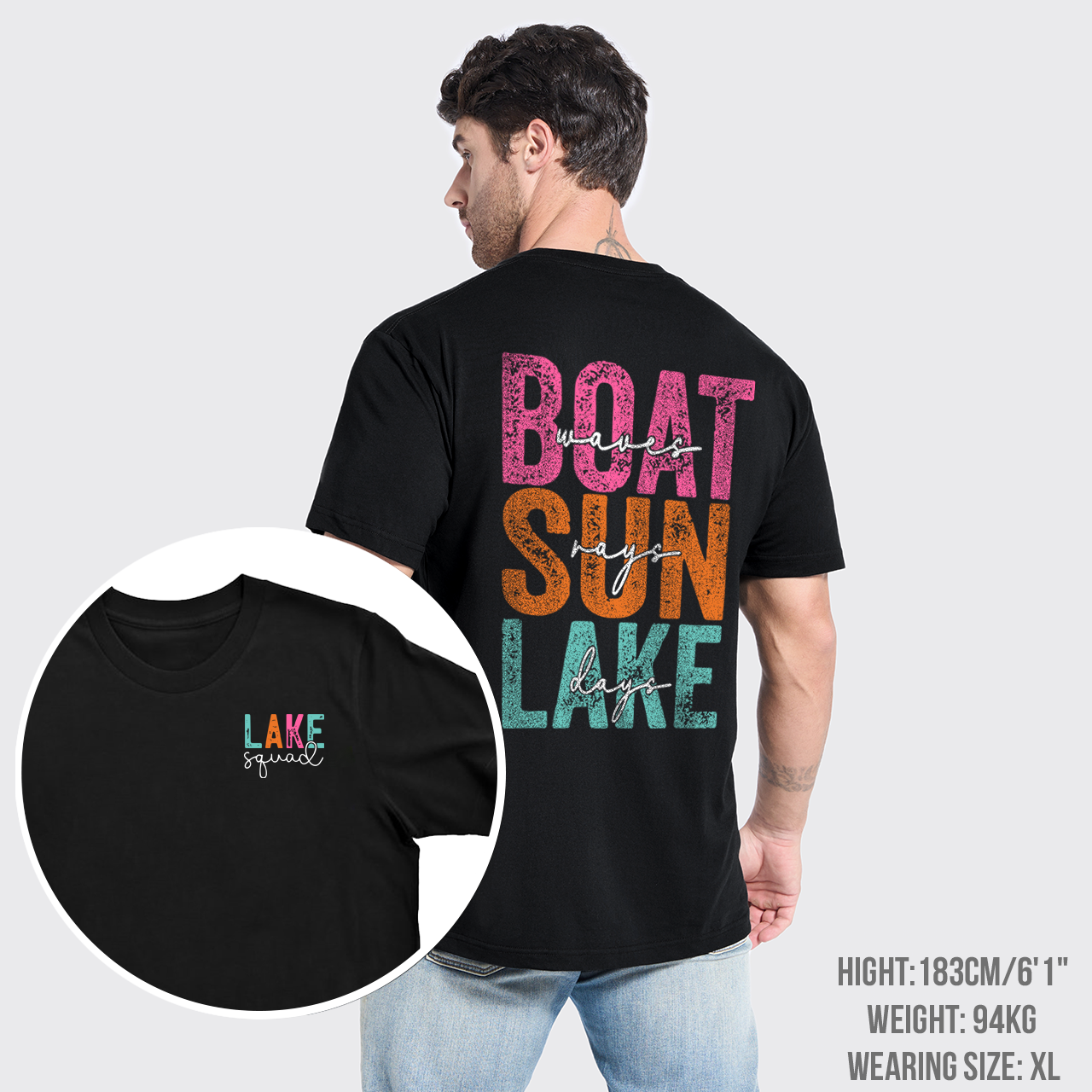 Hello Summer,Boat Waves Sun Rays Lake T-Shirts