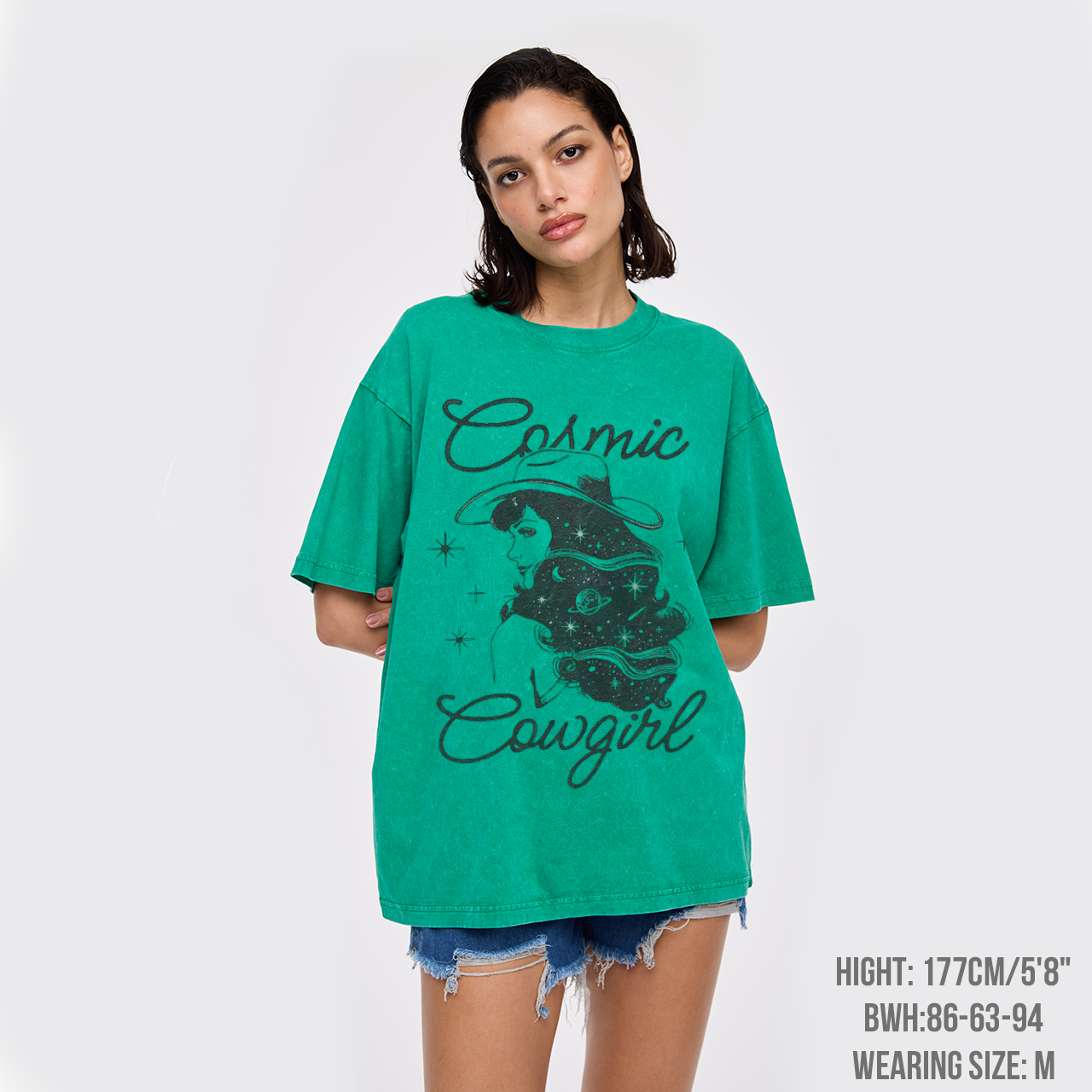 Vintage Cosmic Cowgirl Western Garment-dye Tees