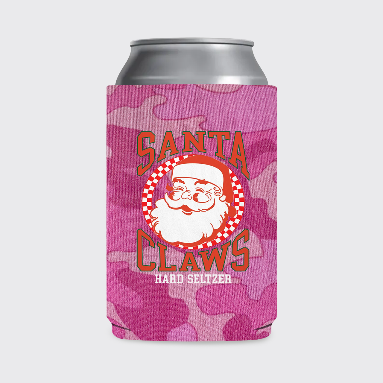 Santa Claws Christmas Koozie