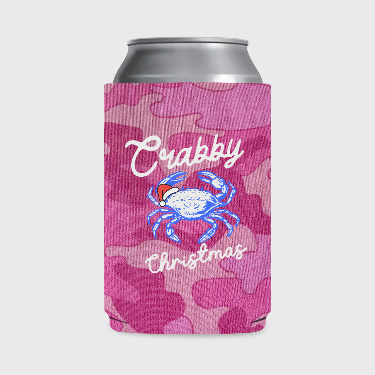Crabby Christmas Koozie