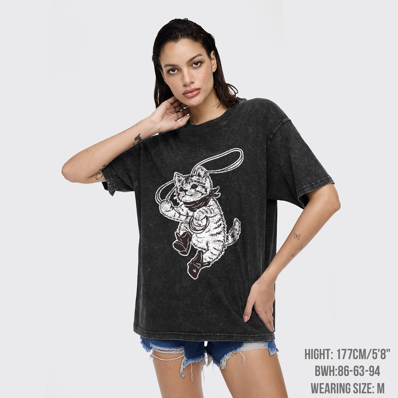 Wild West Kitty Garment-dye Tees