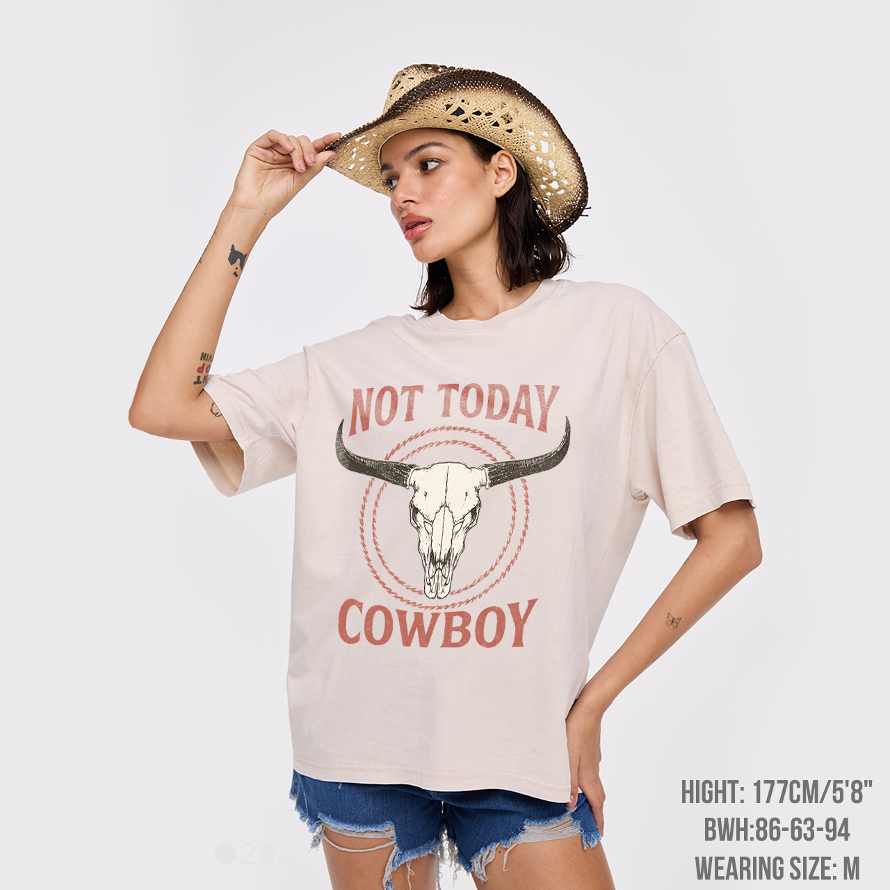 Not Today Cowboy Garment-dye Tees
