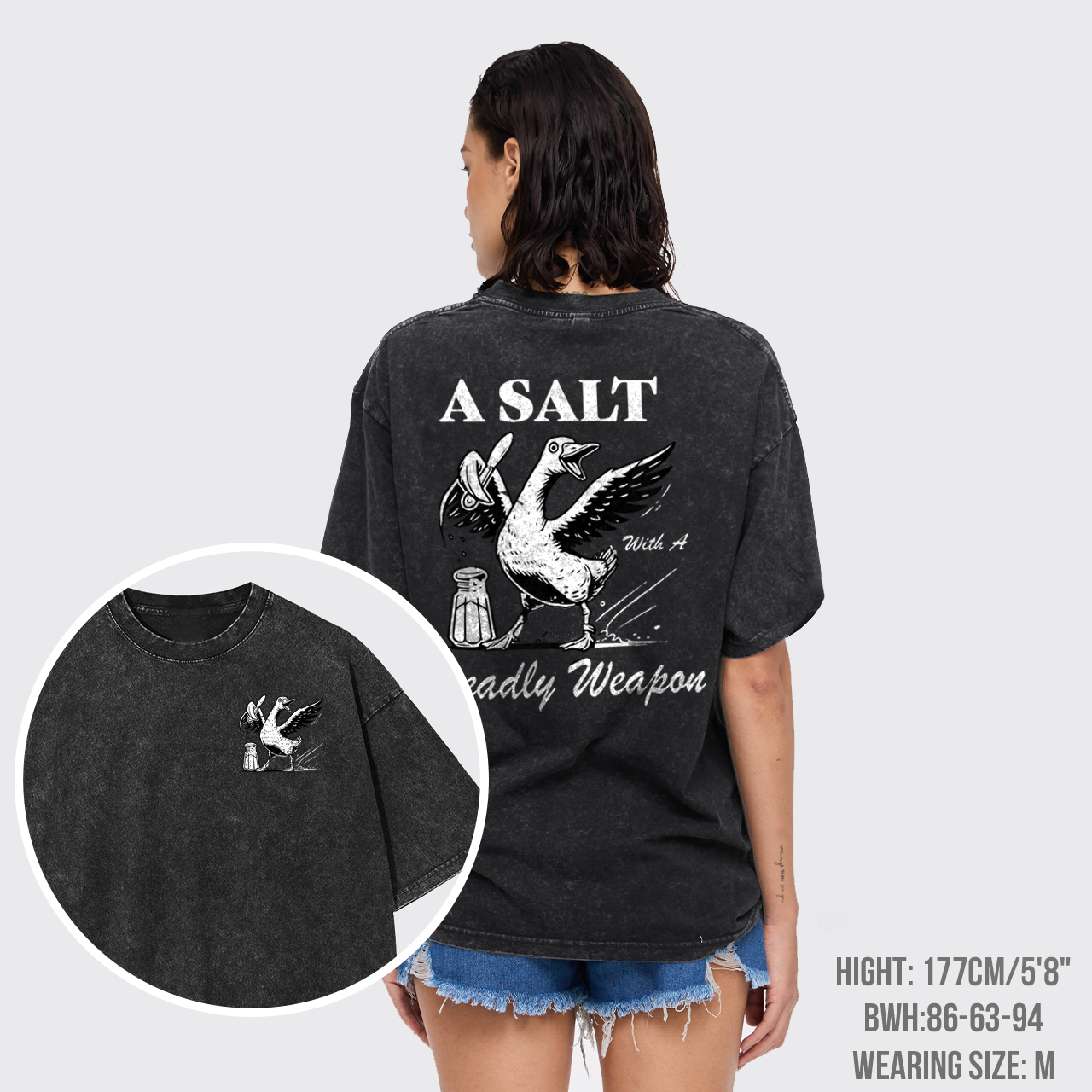 Snarky Sayings-A Salt With A Deadly Weapon Garment-dye Tees