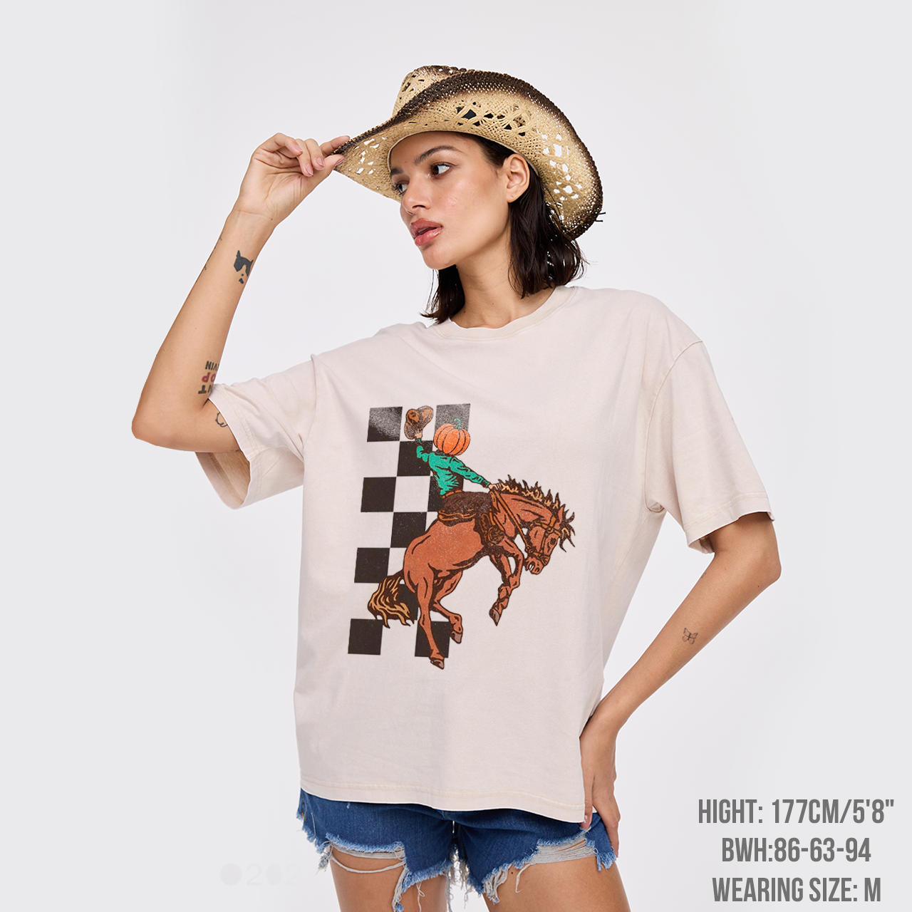 Halloween Cowboy Headless Horseman Garment-dye Tees