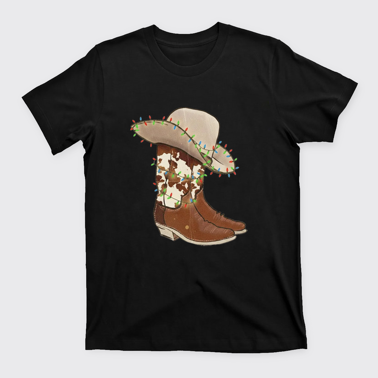 Christmas Cowgirl Boots T-Shirts
