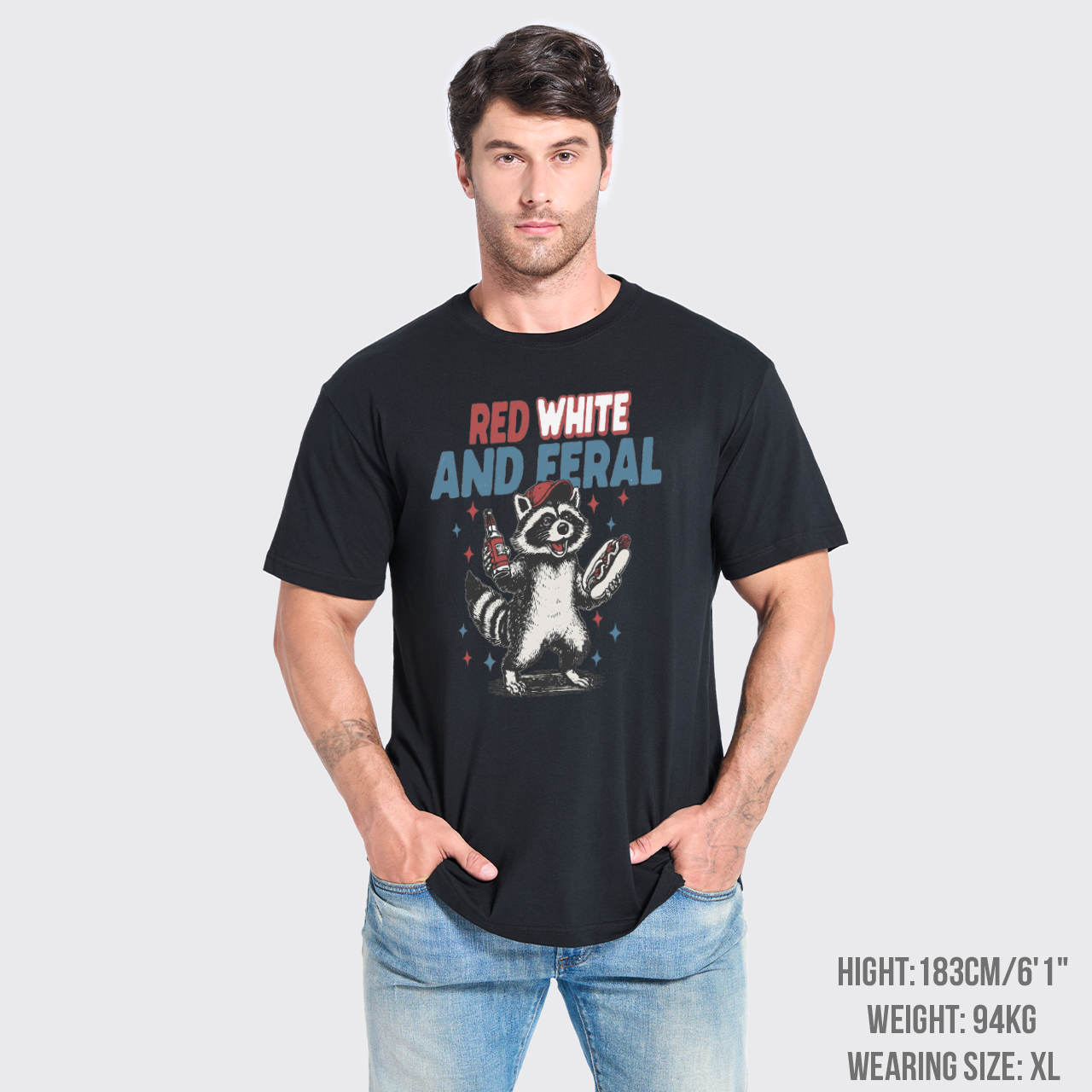 Funny Raccoon-Humorous 4th Of July T-Shirts
