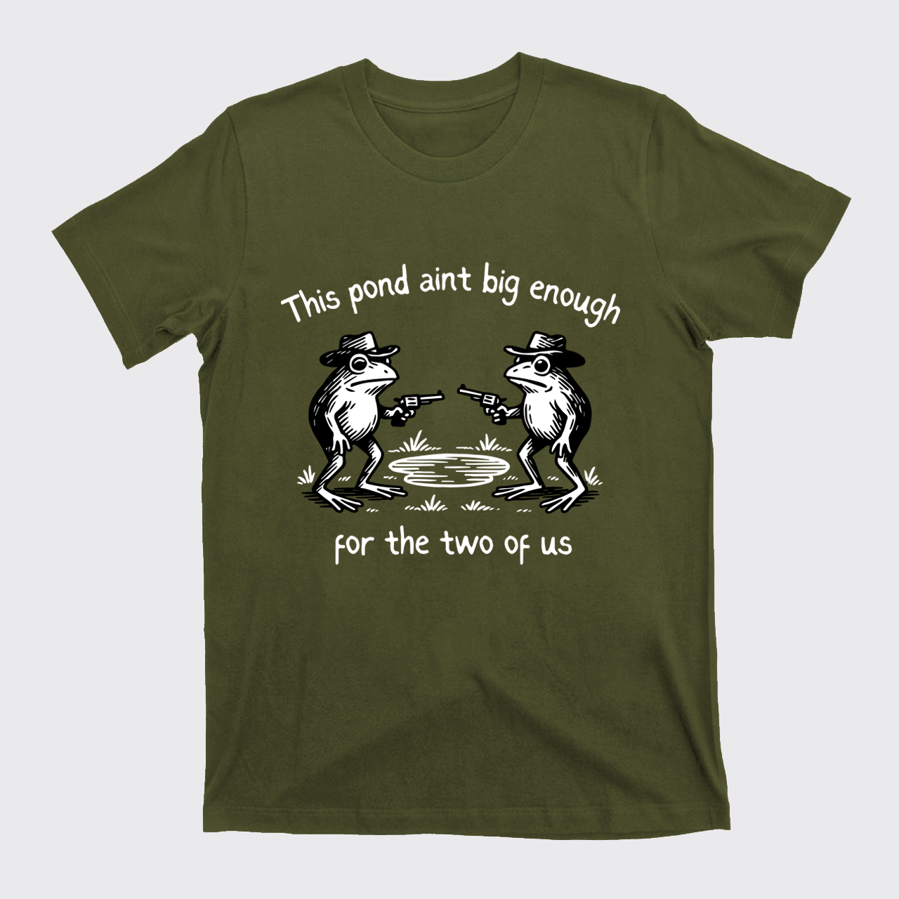 Funny Frog-This Pond Ain't Big Enough T-Shirts
