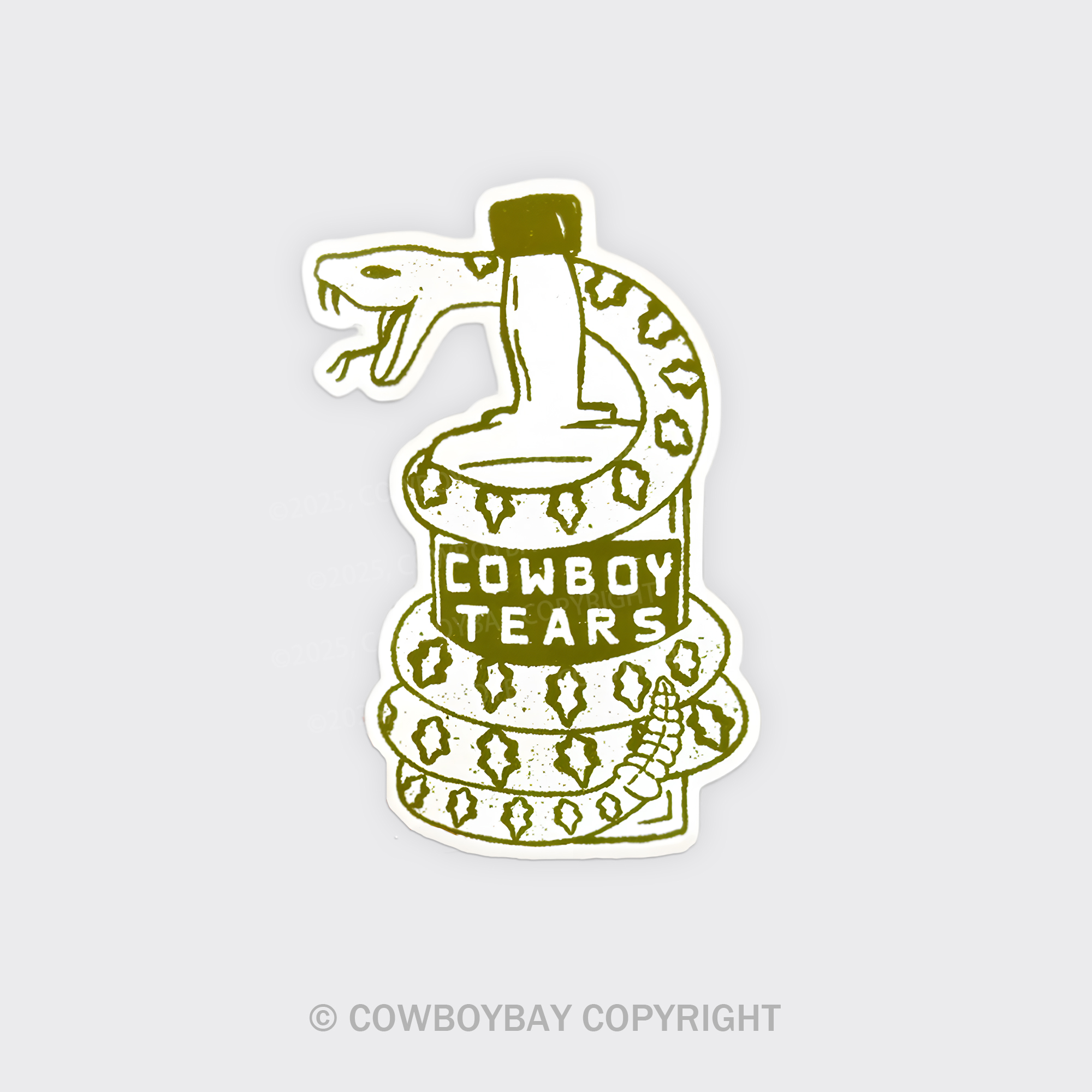 Cowboy Tears Fridge Magnet