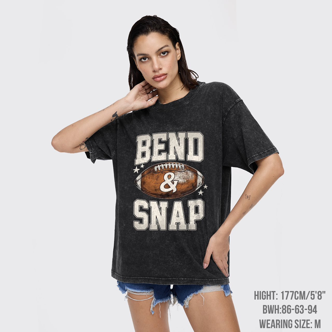 Bend and Snap Football Garment-dye Tees