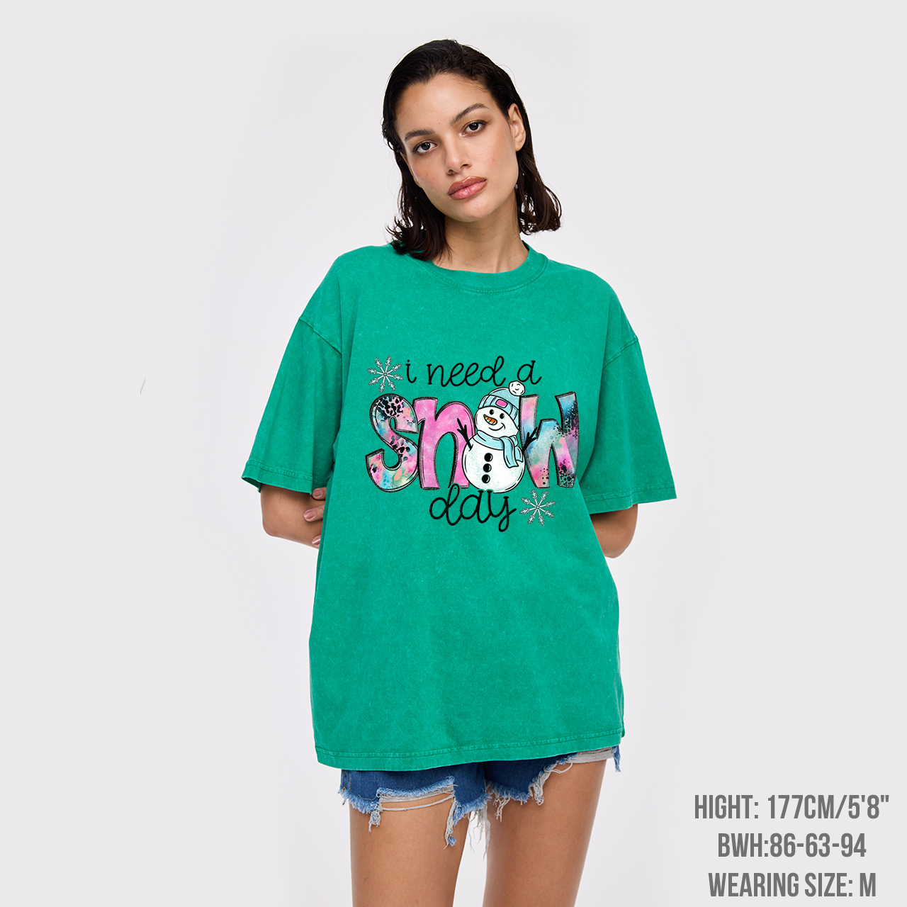 I Need A Snow Day Garment-dye Tees