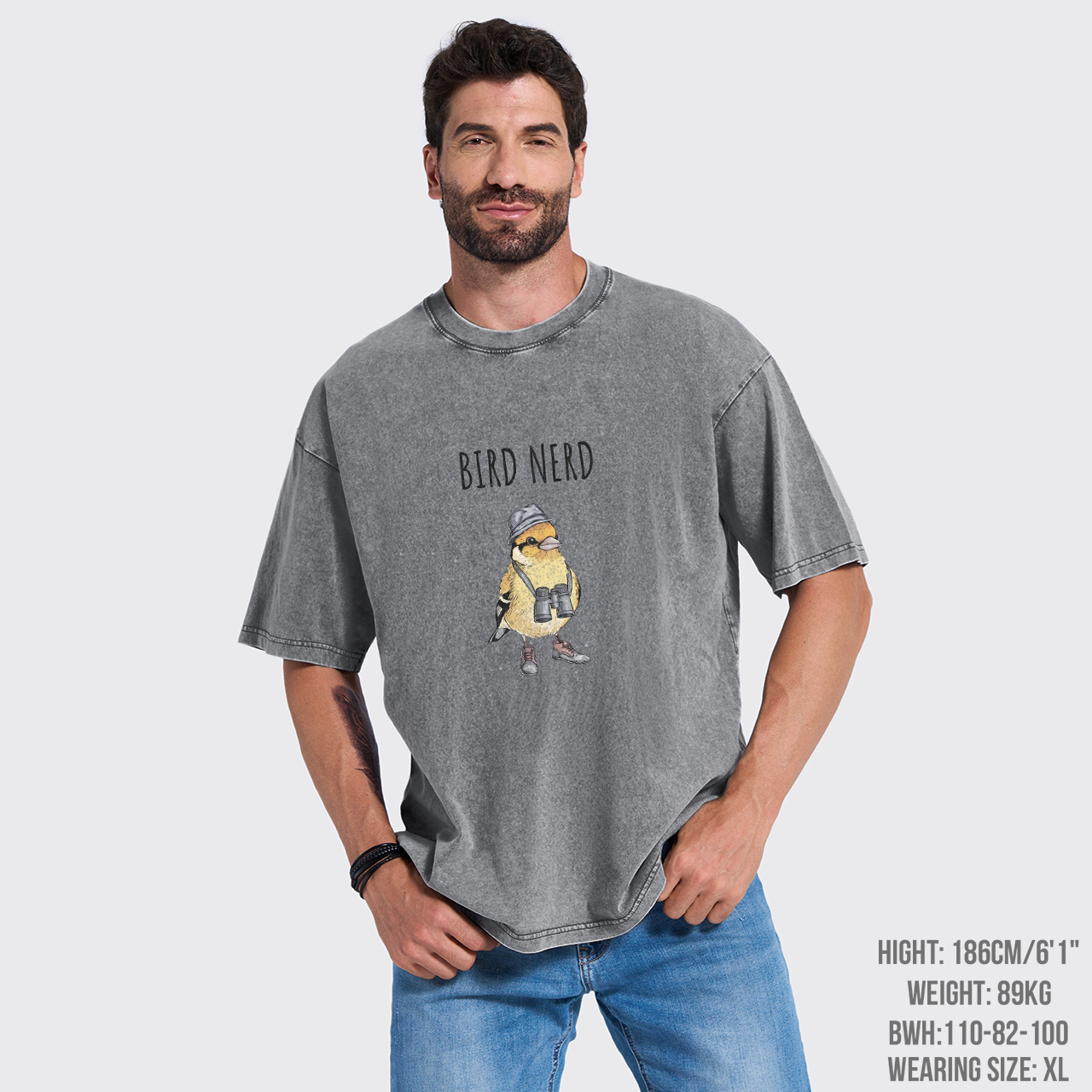 Bird Nerd Watcher Garment-dye Tees