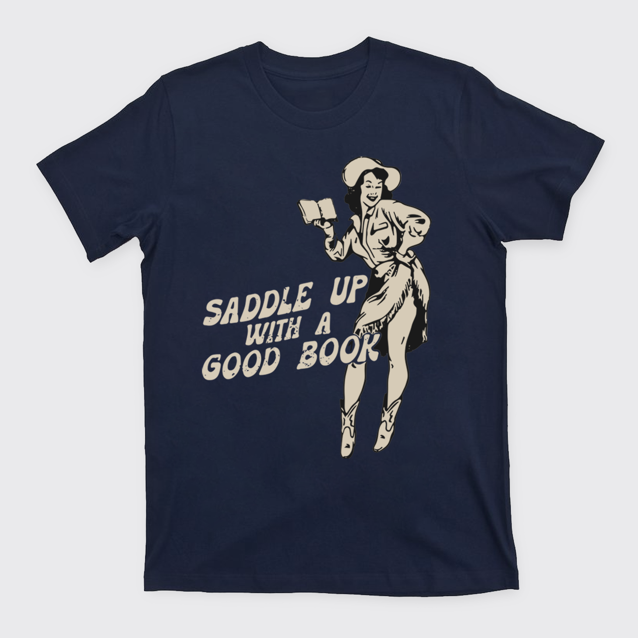 Retro Western Country Bookish Cowgirl T-Shirts