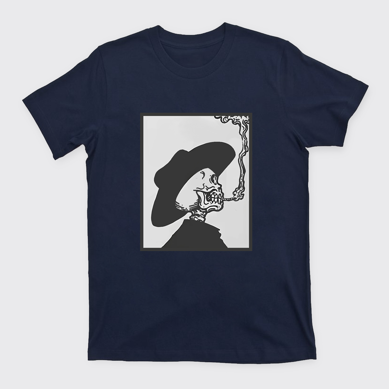 Smoking Cowboy Skeleton T-Shirts