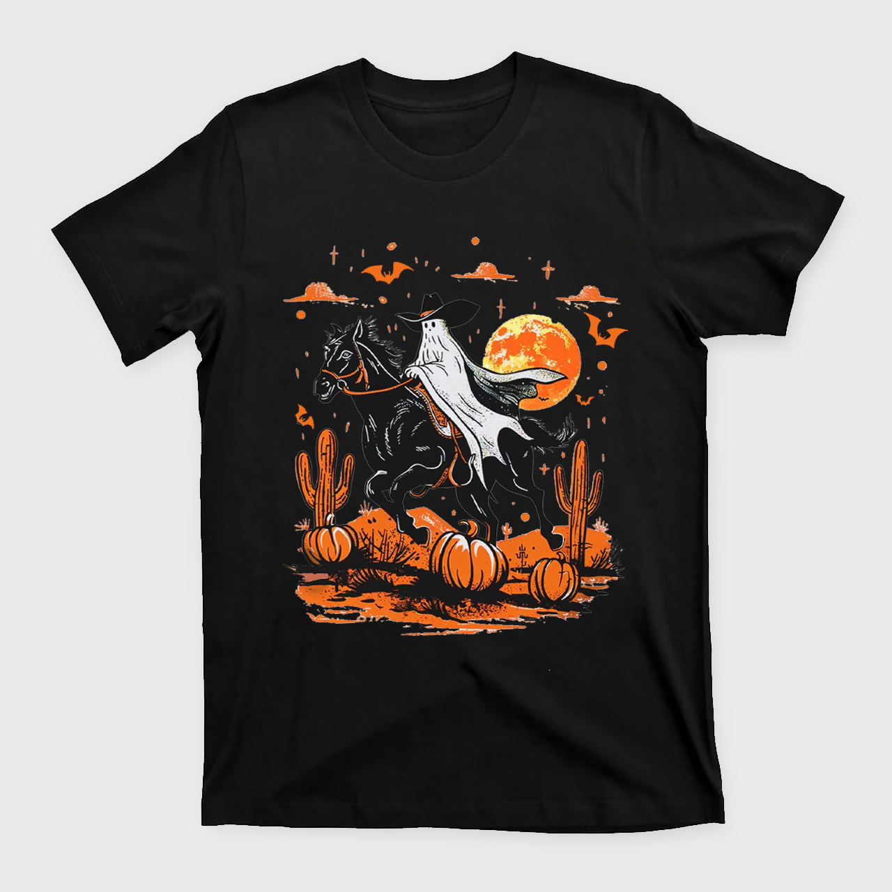 Retro Halloween Ghost Rider T-Shirts
