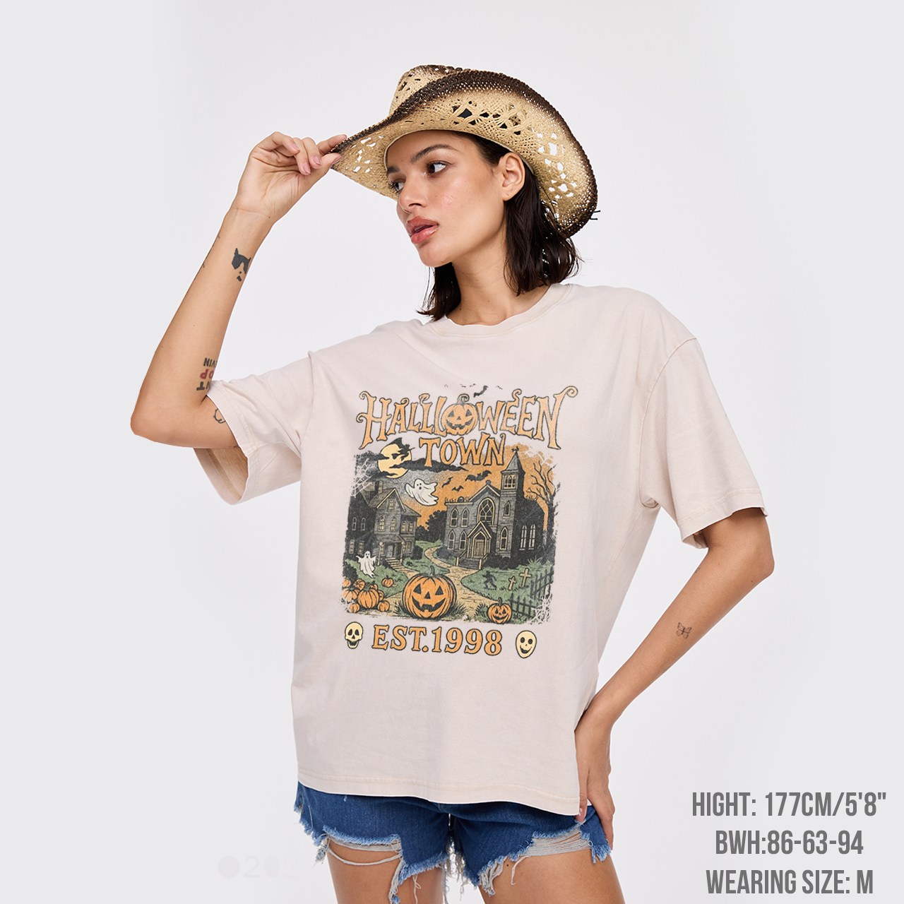 Vintage 90s Halloween Spooky Garment-dye Tees