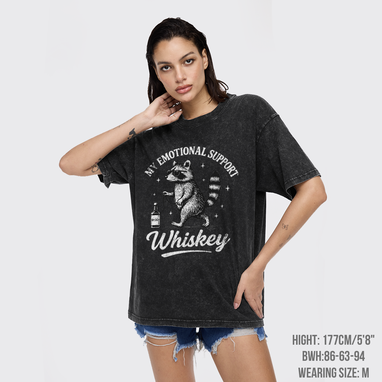 My Emotional Support Whiskey Garment-dye Tees
