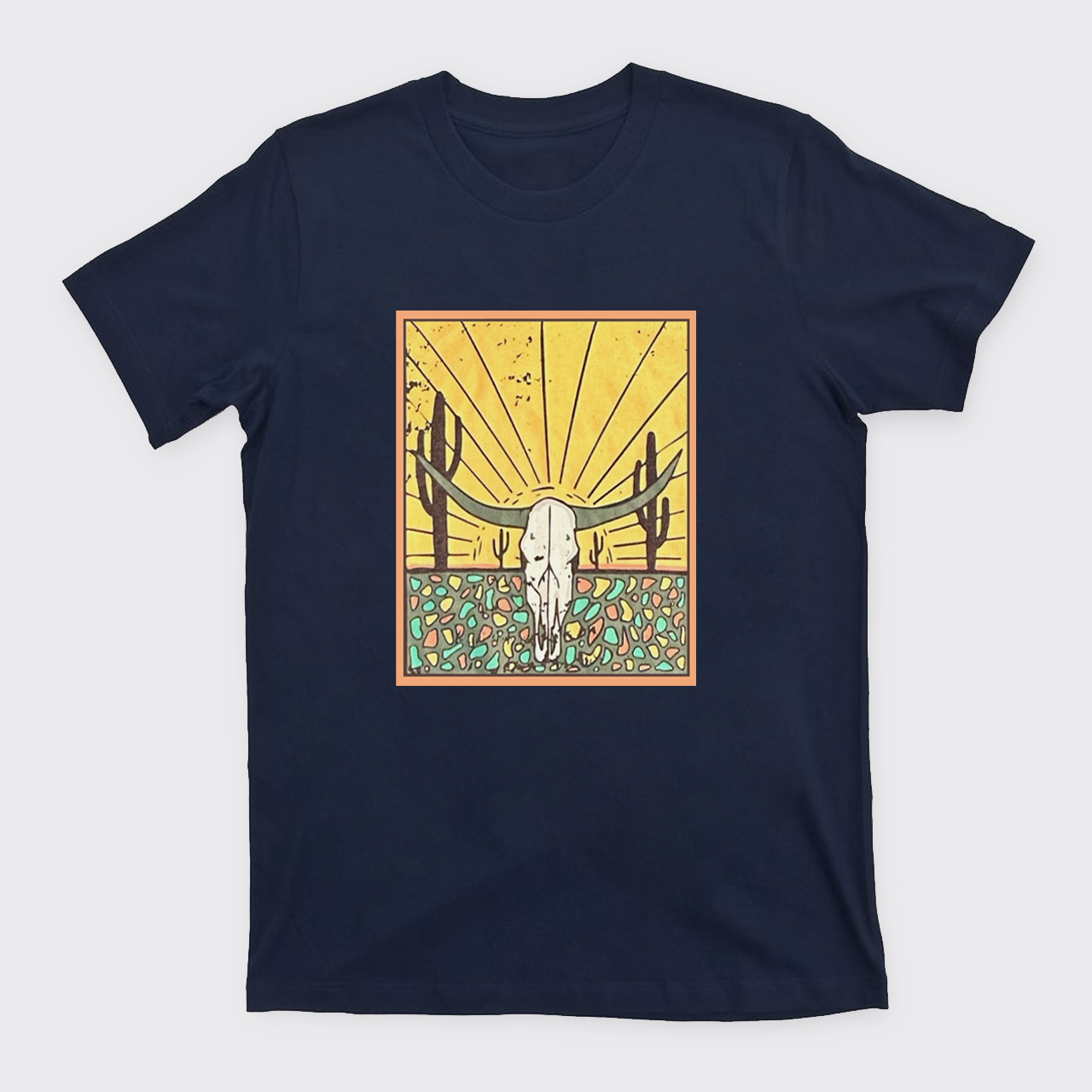 Wild Cow Skull T-Shirts