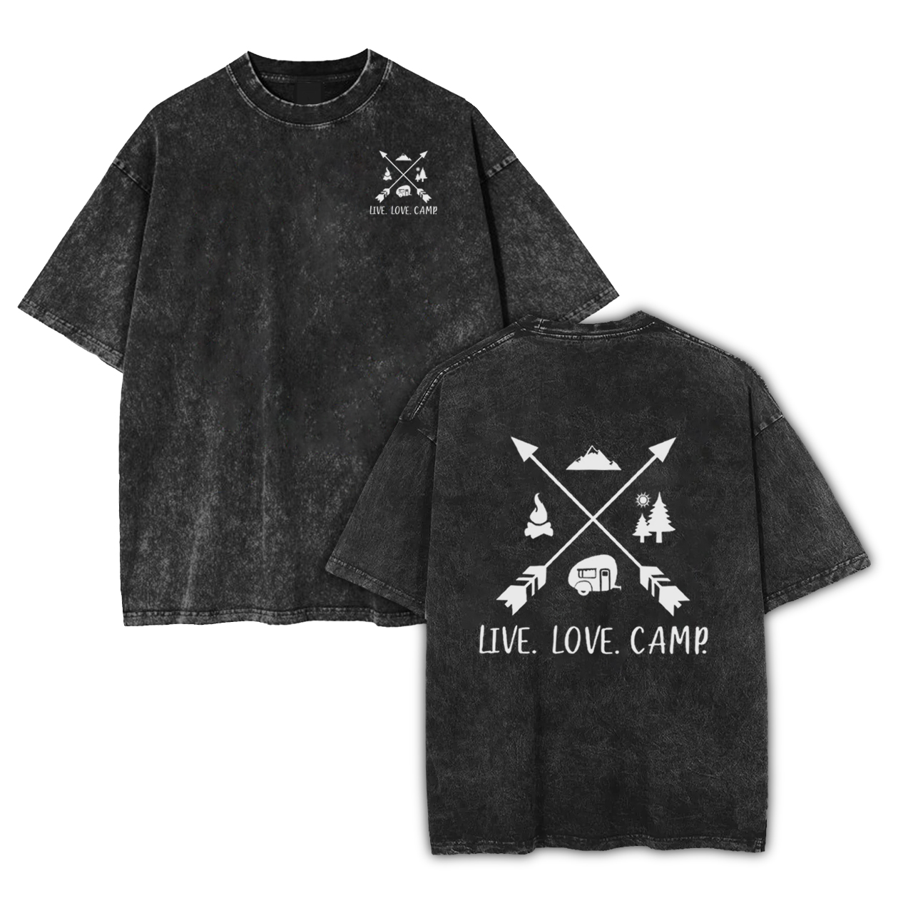 Live Love Camp Garment-dye Tees