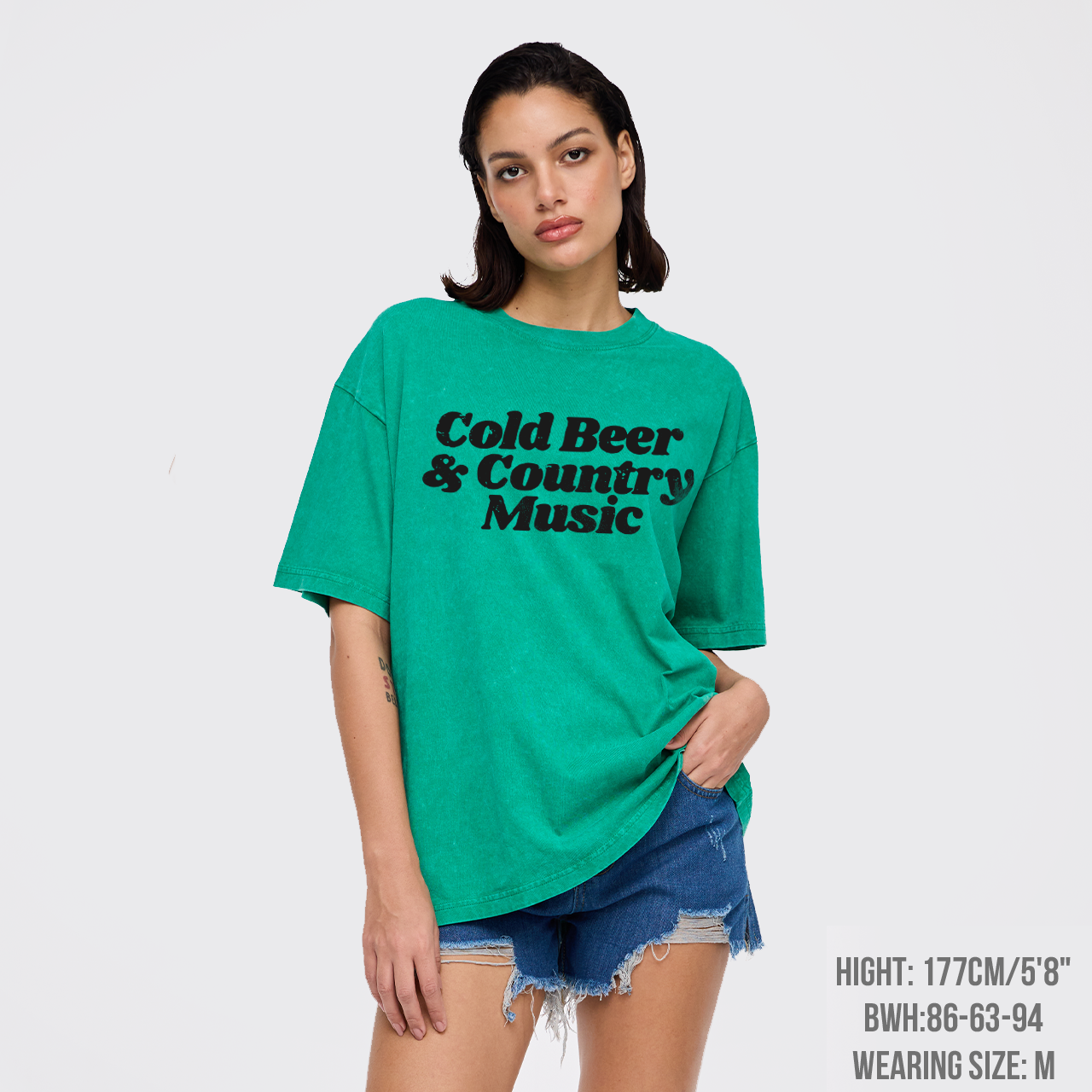 Cold Beer And Country Music Garment-dye Tees