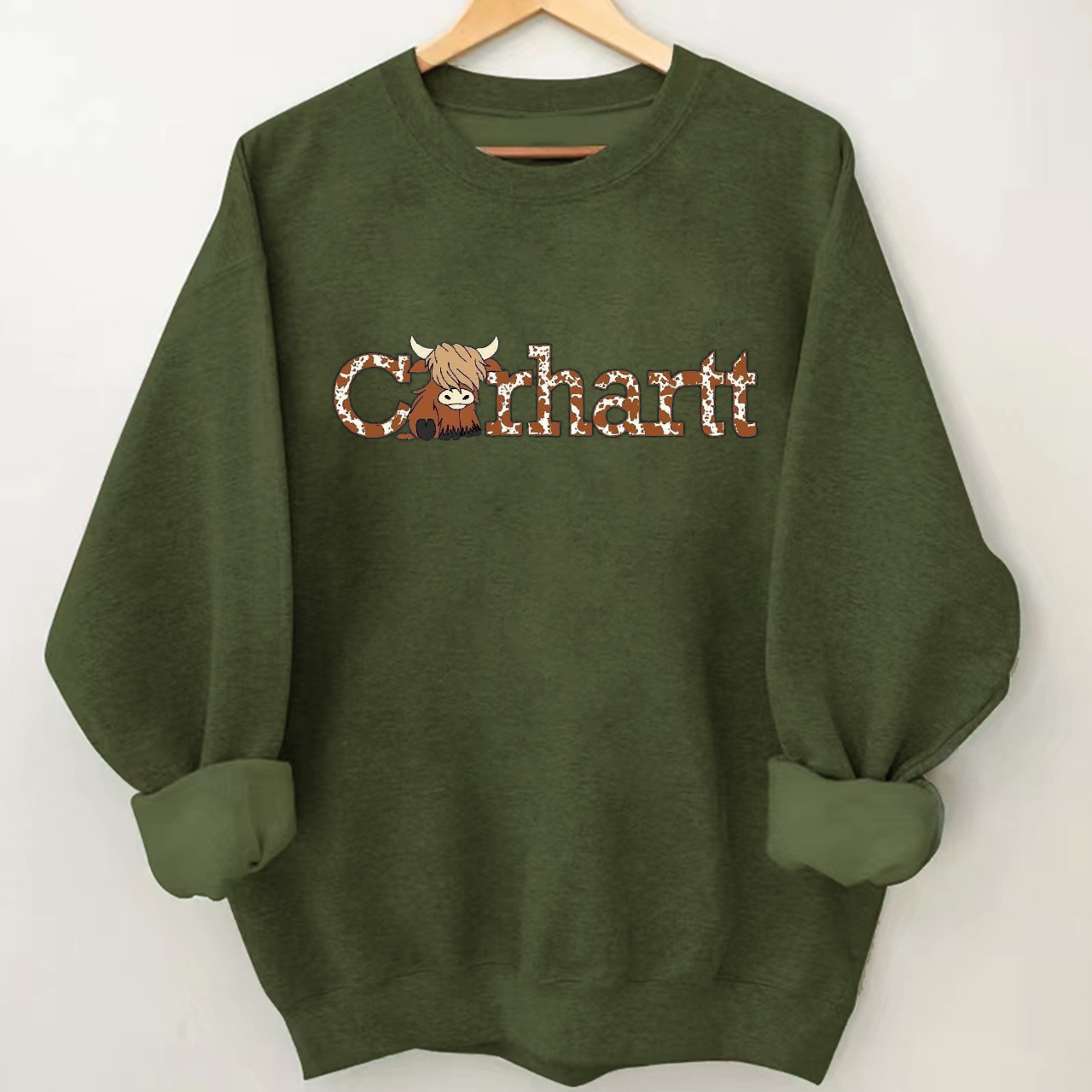 Highland Cow Western Sweatshirt