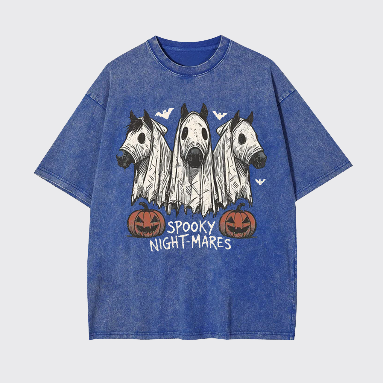 Halloween Spooky Night-Mares Horse Garment-dye Tees
