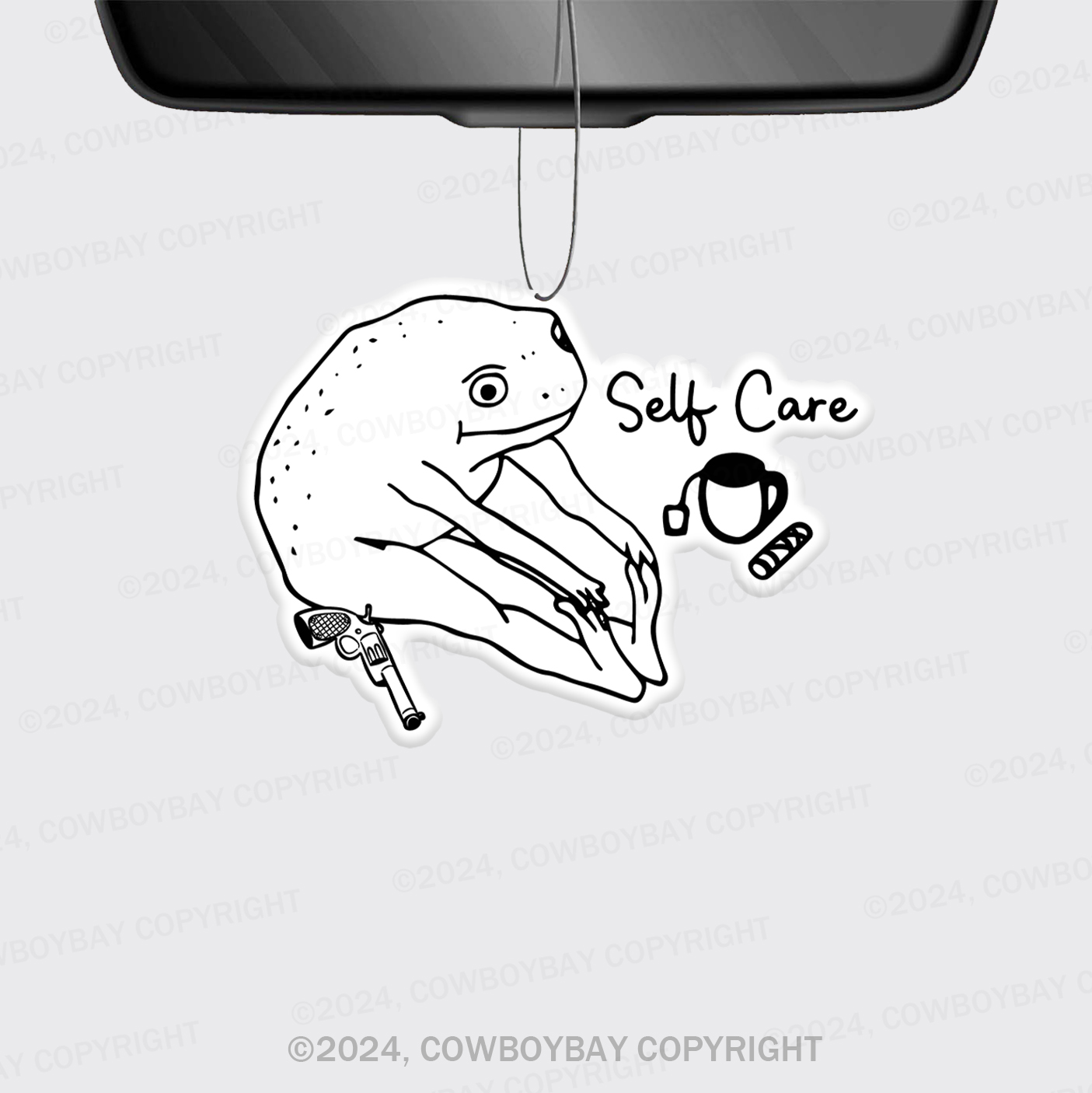 Funny Frog Self Care Car Air Freshener