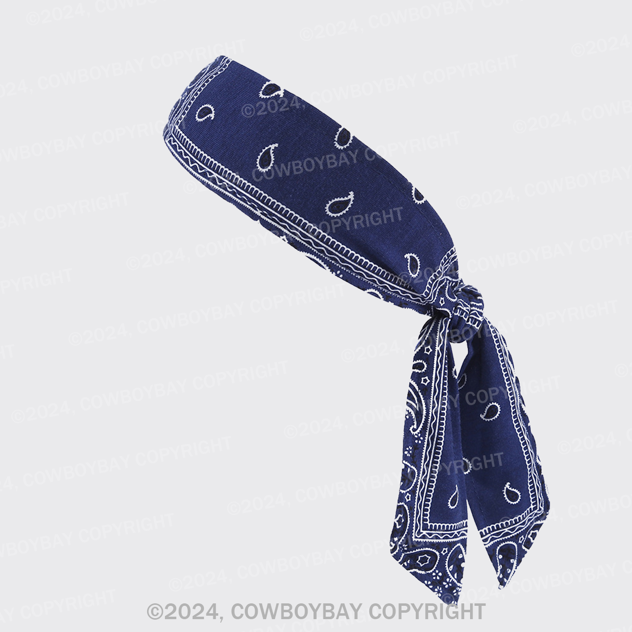 Dark Blue Cashew Headbands