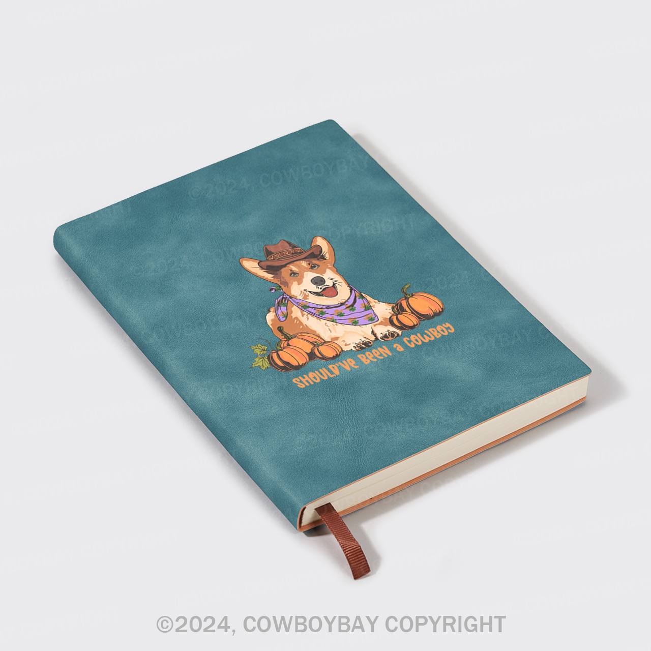 A5 Vintage Sheepbark Notebook-Should've Been A Cowboy