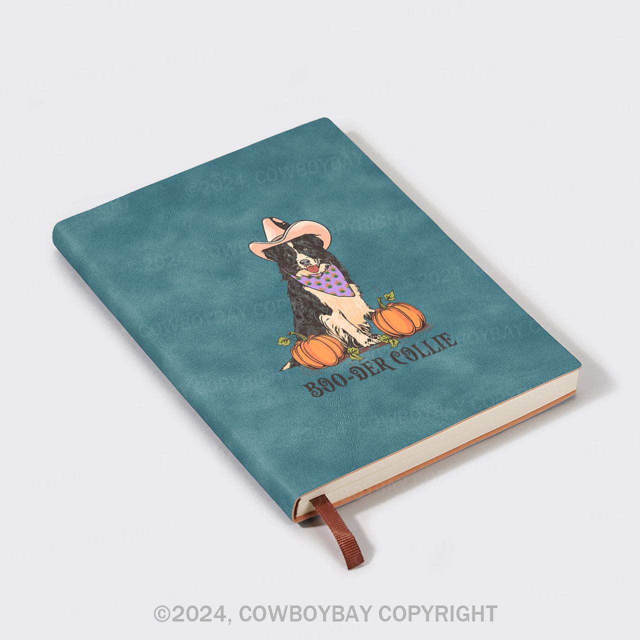 A5 Vintage Sheepbark Notebook-COLLIE,Good Boy