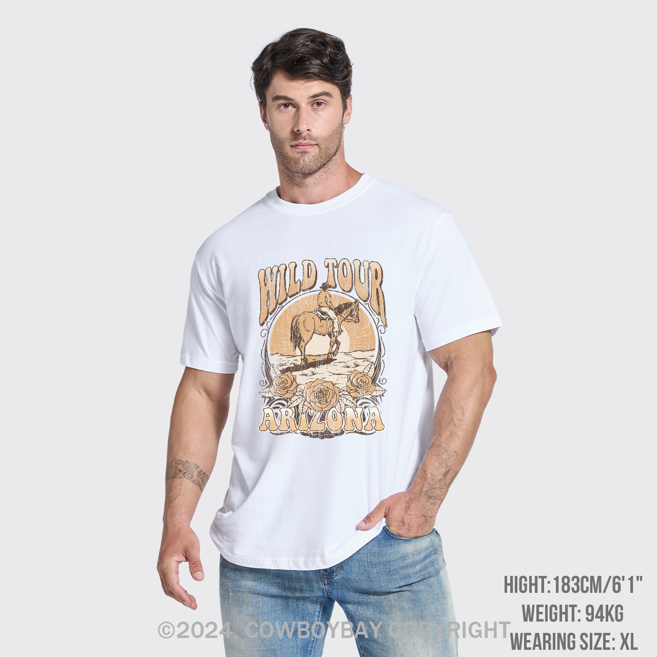 Wild Tour Arizona Cowboy T-Shirts
