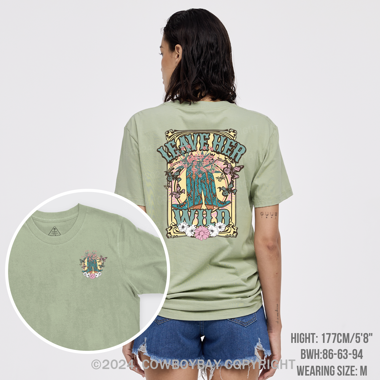 Leave Her Wild Western Cowboy T-Shirts