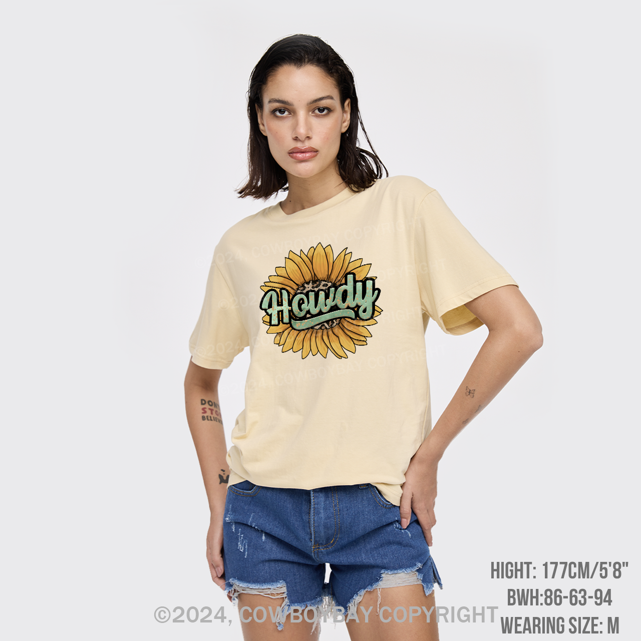Howdy Sunflower Midwest Tees