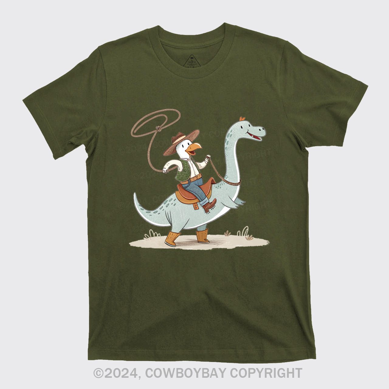 The Dinosaur Wanted To Be A Cowboy T-Shirts