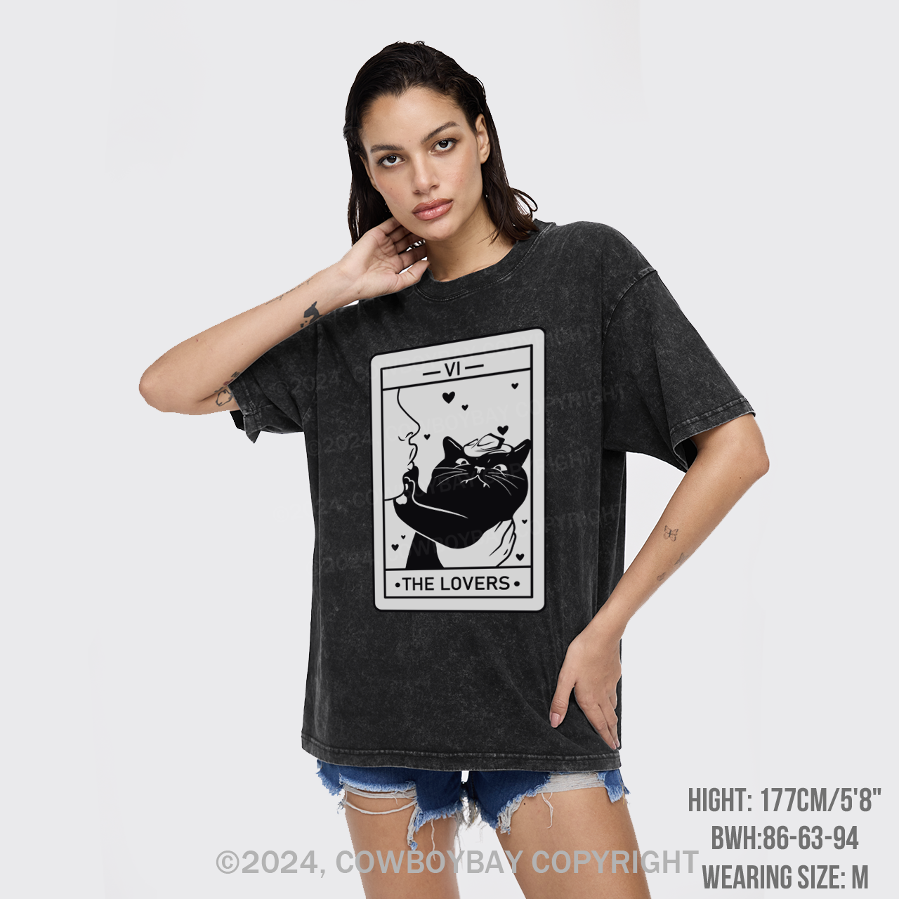 Tarot Cat Garment-dye Tees