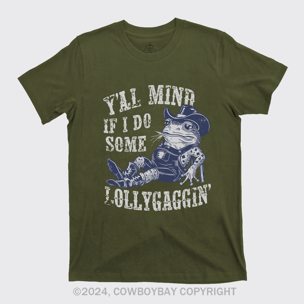 If I Do Some Lollygagging Funny Cowboy Frog T-Shirts