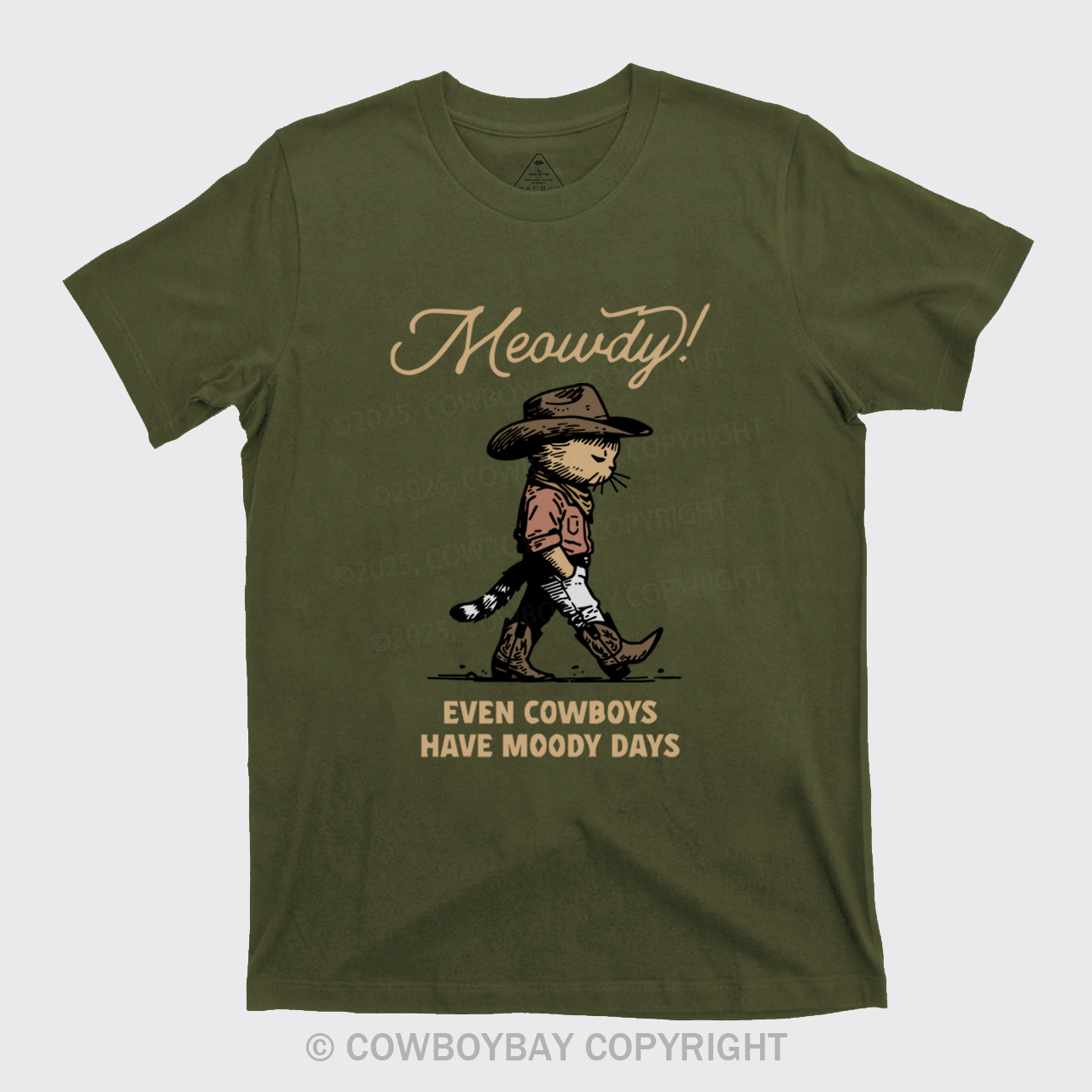 Sad Cat Cowboy T-Shirts