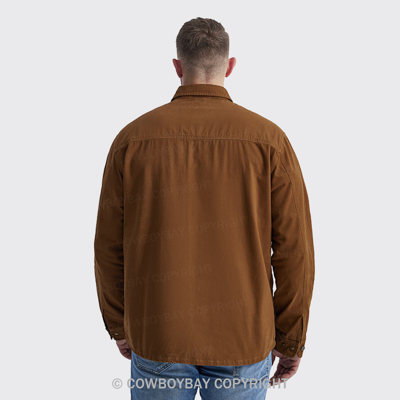Dark Brown Corduroy Washed Cotton Shirt