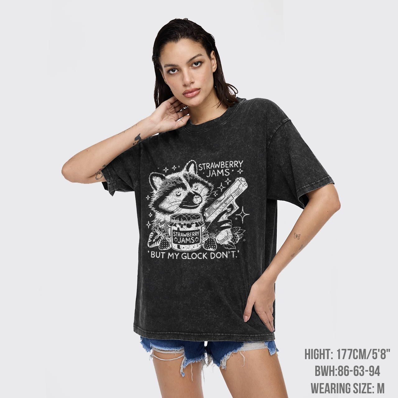 Strawberry Jams But My Glock Don't Garment-dye Tees