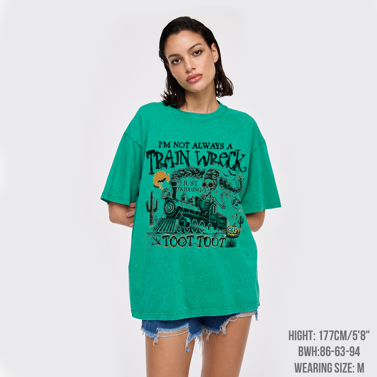 Halloween Humor I’m Not Always A Train Wreck Garment-dye Tees