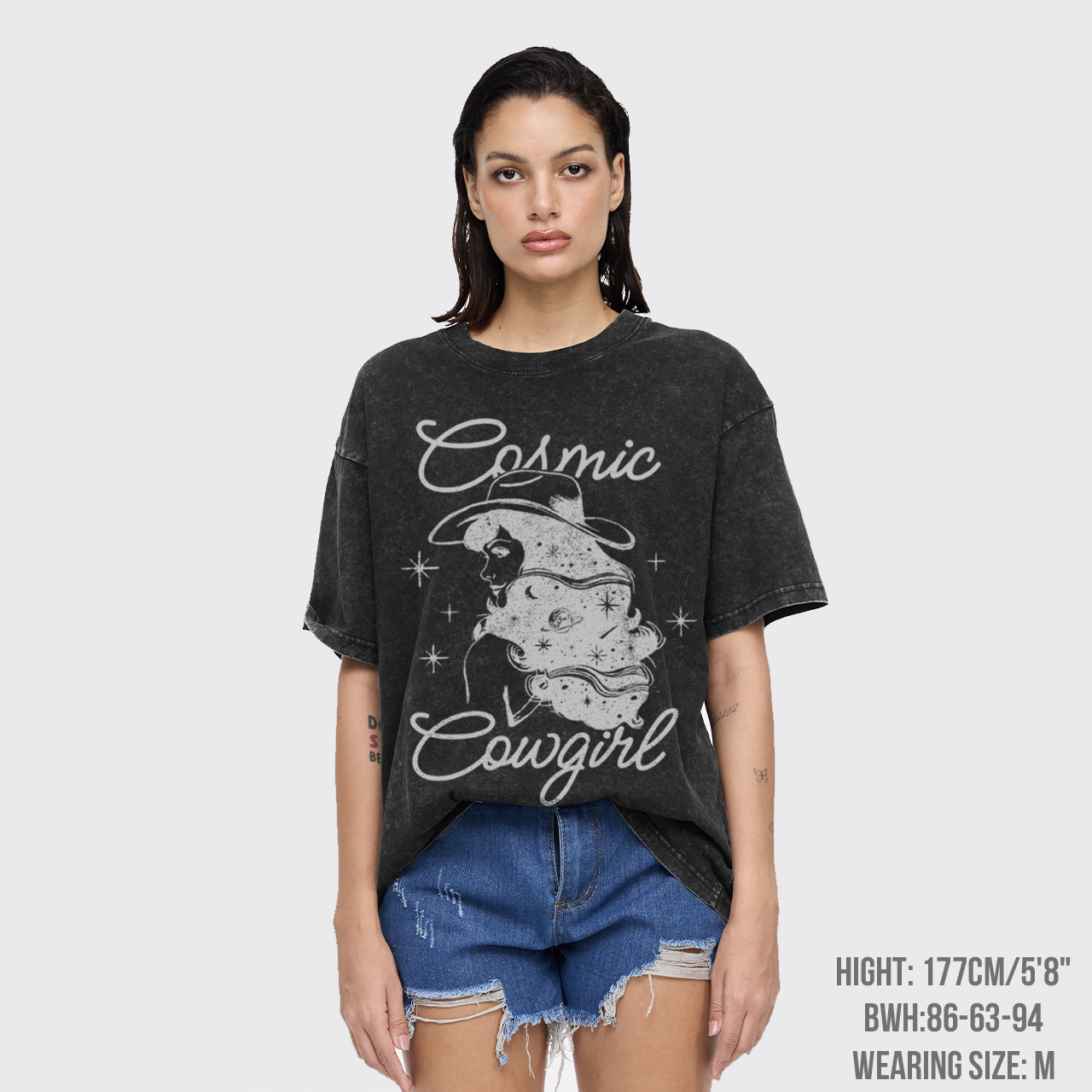 Vintage Cosmic Cowgirl Western Garment-dye Tees