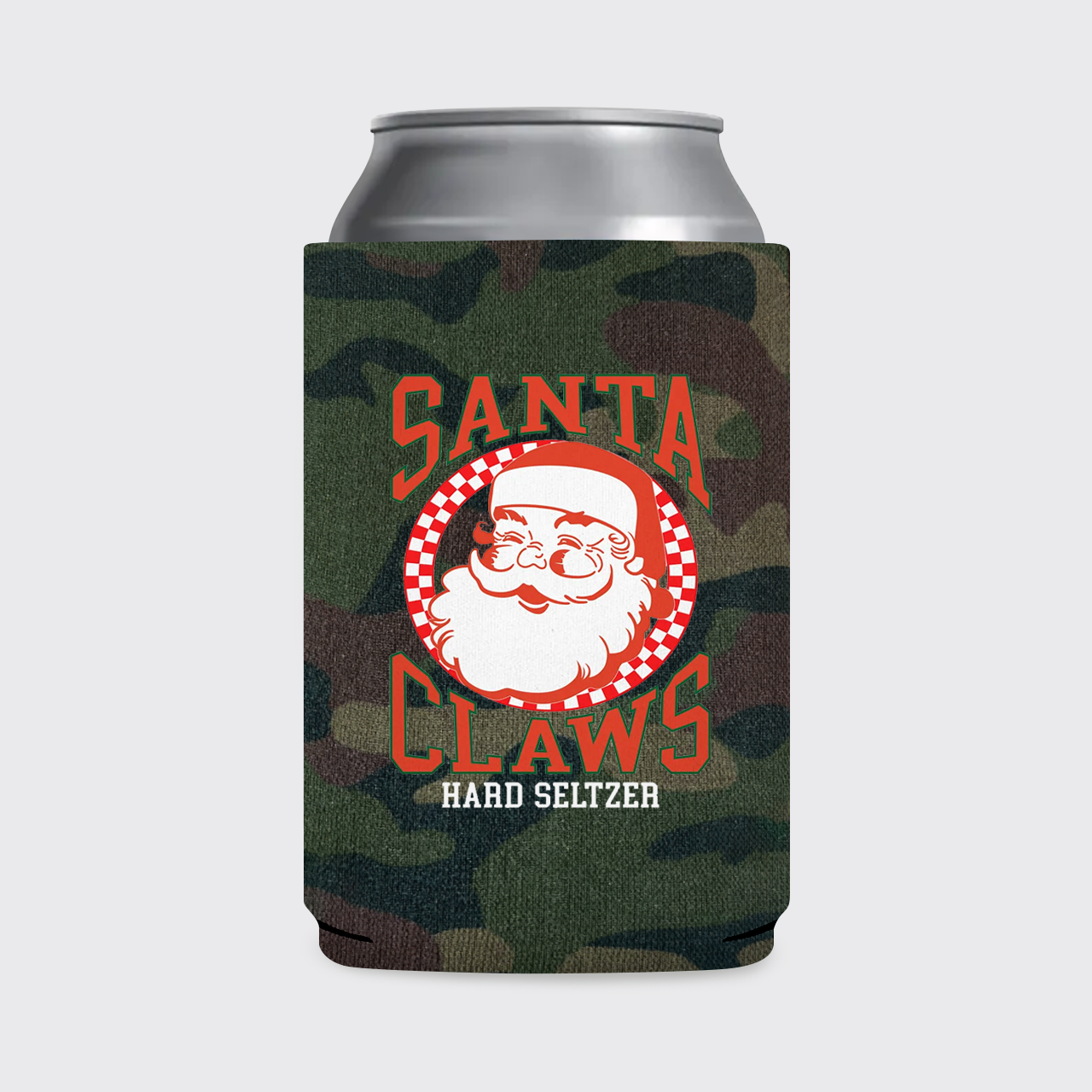 Santa Claws Christmas Koozie