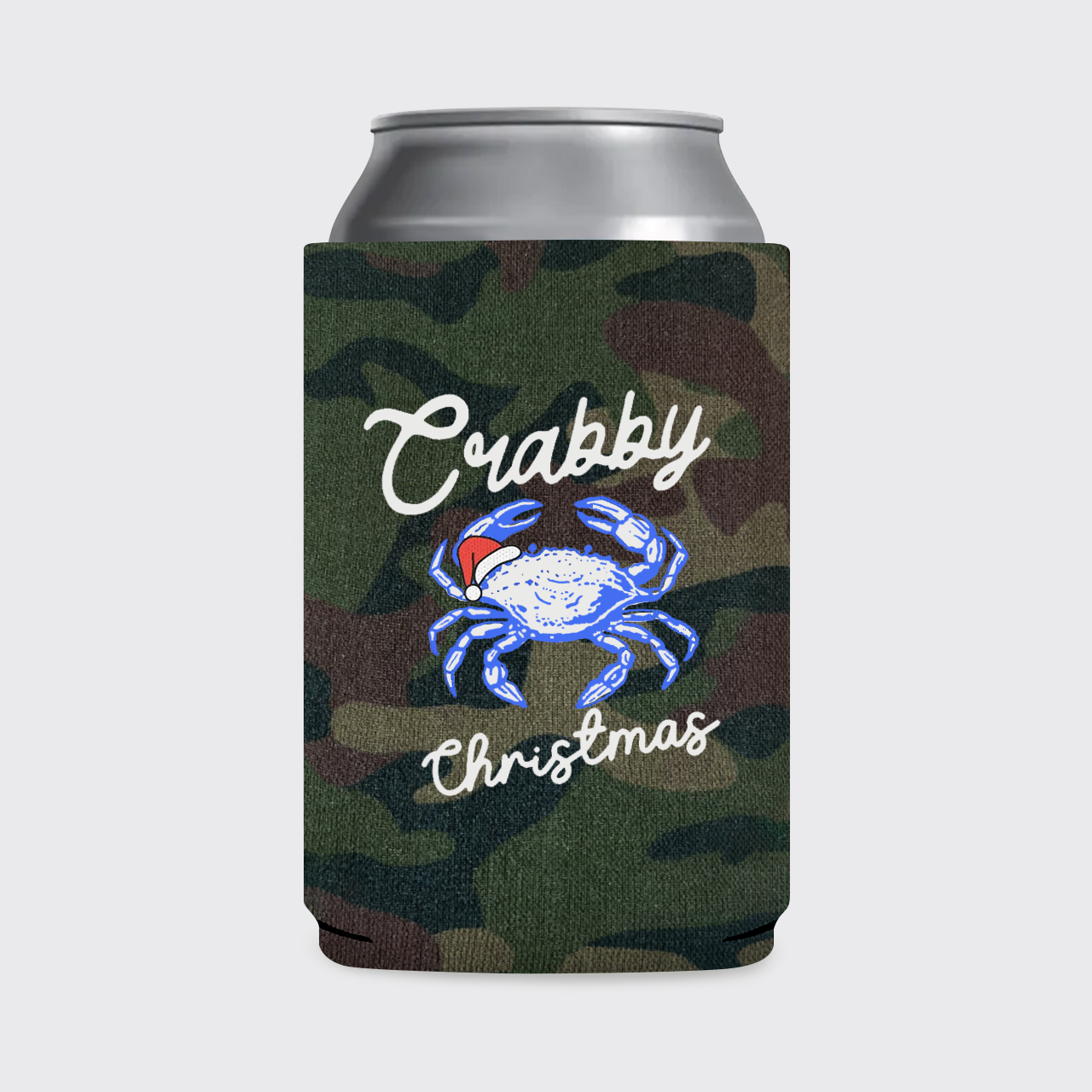 Crabby Christmas Koozie