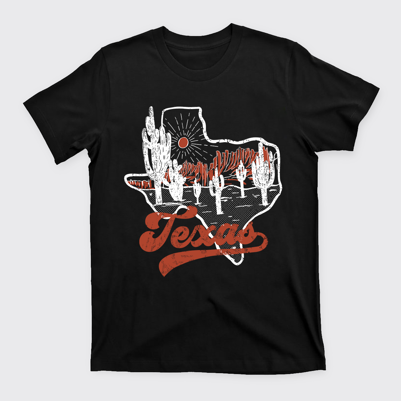 Texas Sunset Vintage T-Shirts