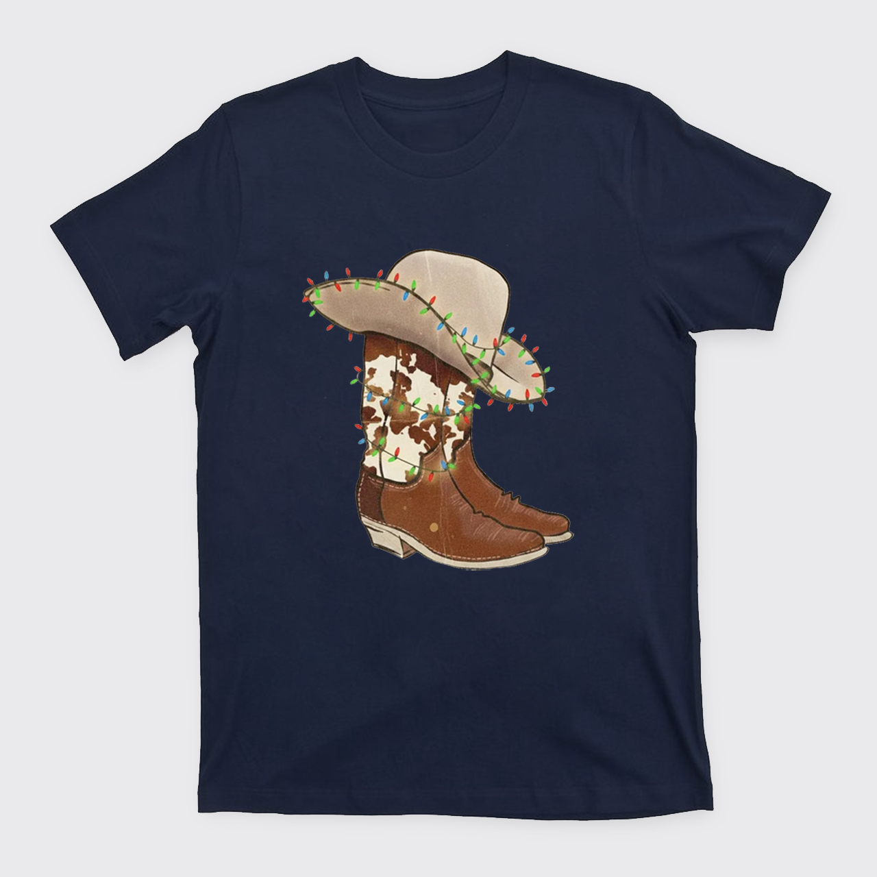 Christmas Cowgirl Boots T-Shirts