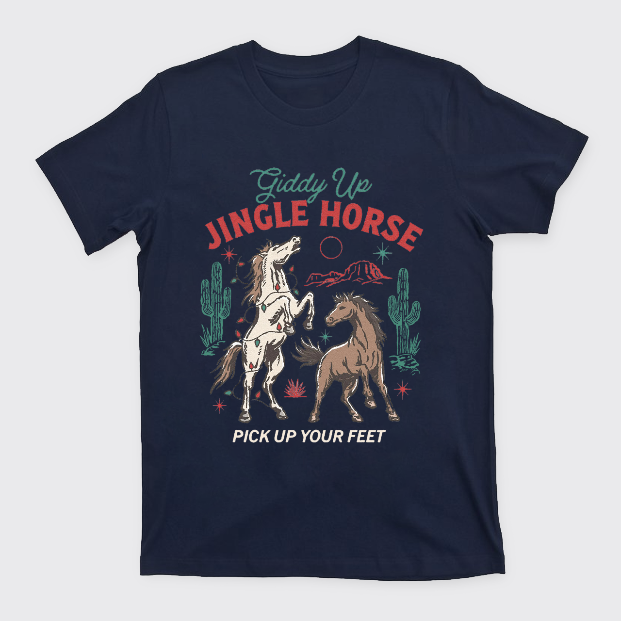 Giddy Up Jingle Horse Christmas T-Shirts