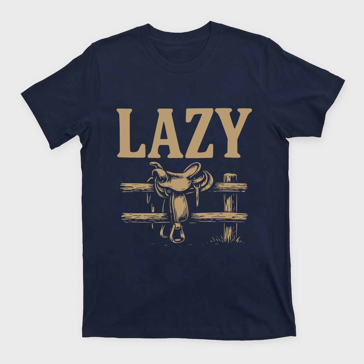 Lazy Cowboy Saddle T-Shirts