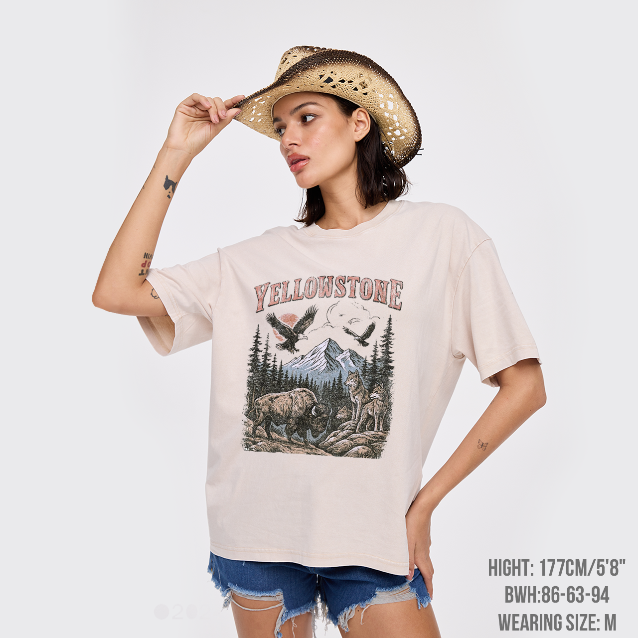 Yellowstone National Park Vintage 90s Garment-dye Tees