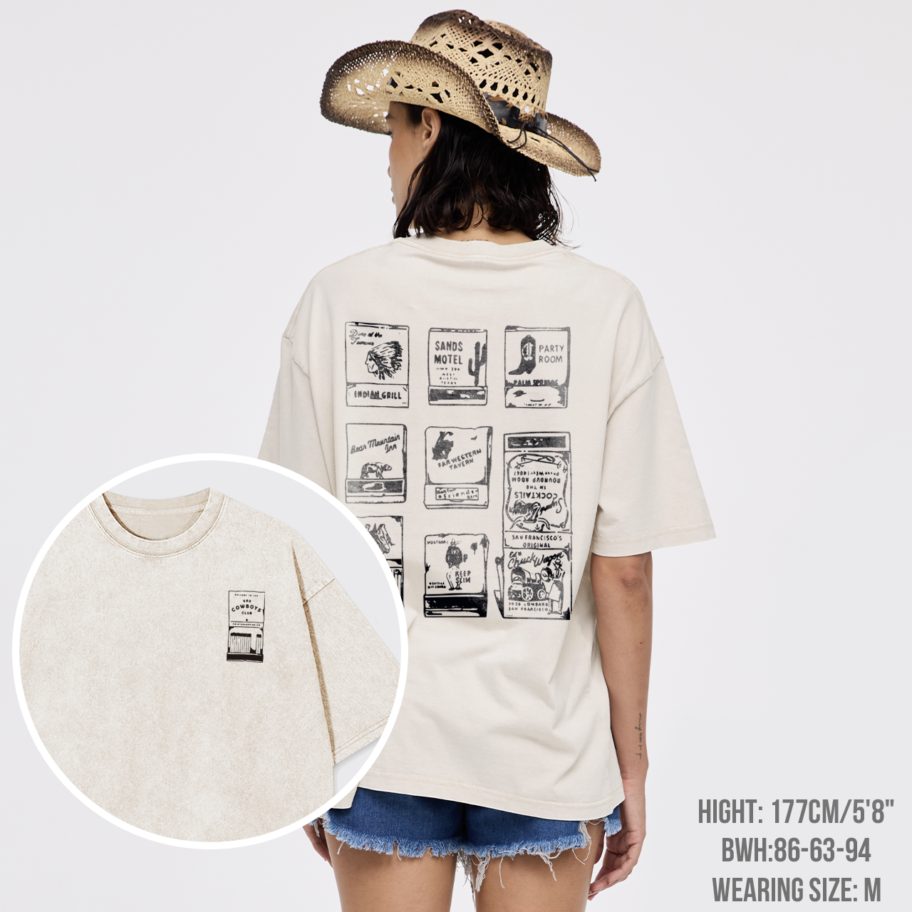Vintage Sad Cowboys Garment-dye Tees